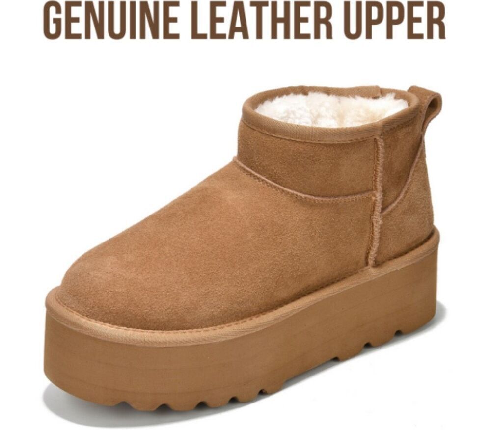 Project Cloud 100% Genuine Suede Leather platform Ankle Boots, Sz 7.5 $75
